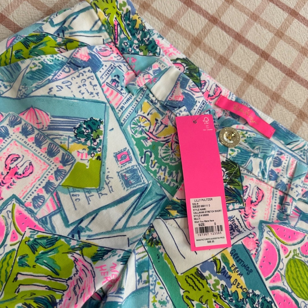 NWT Lilly Pulitzer Callahan Stretch Shorts – Size 0 🌴✨ - Picture 3 of 6